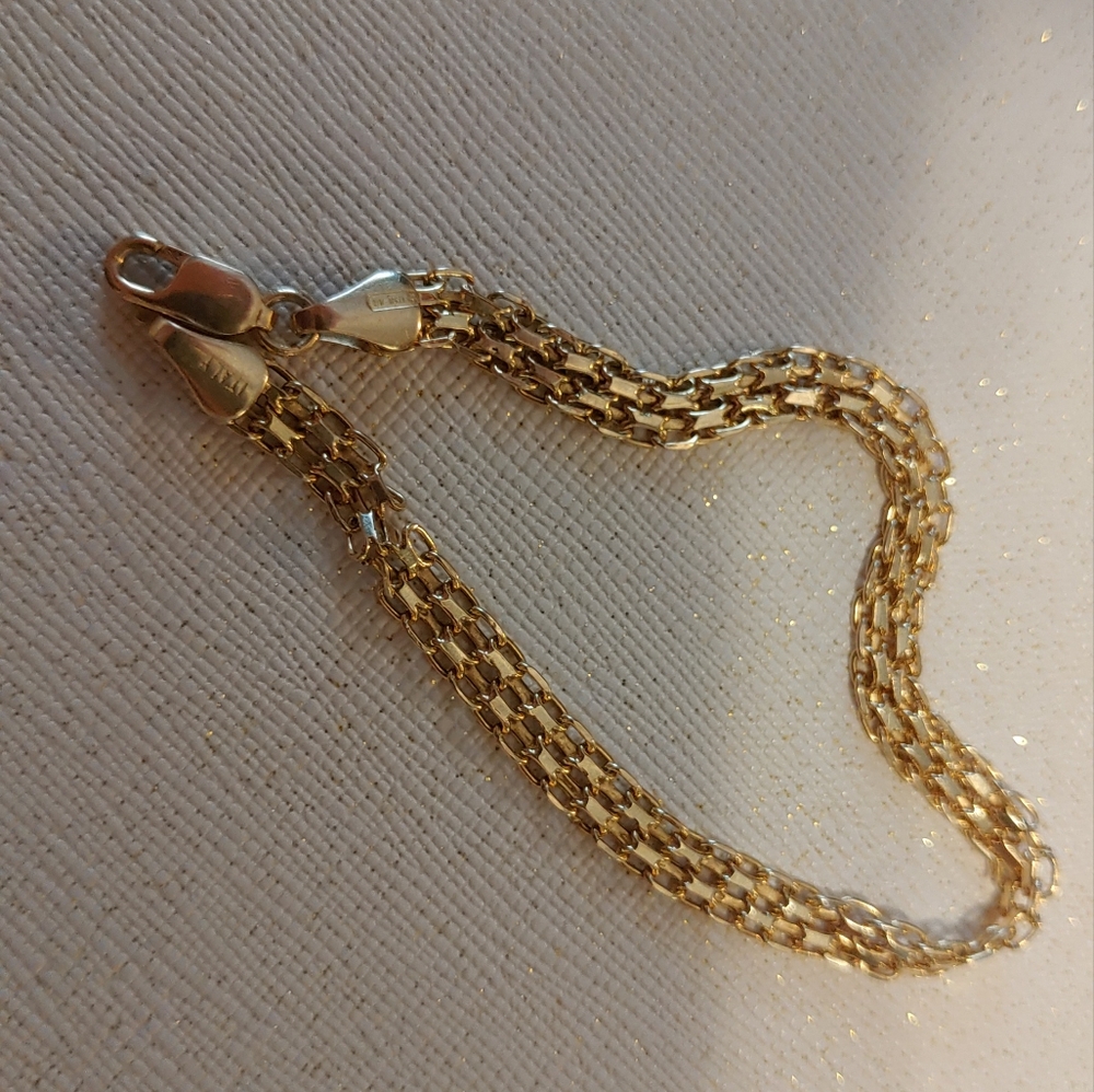 14k Yellow Gold 7.5 Inch Bracelet